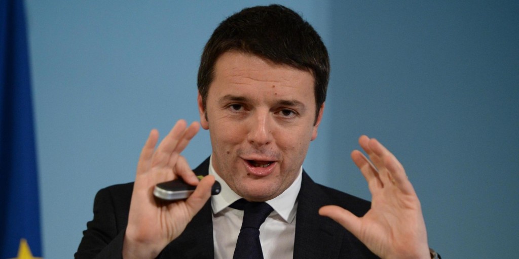 Italian Prime Minister, Matteo Renzi, talks during a press conference at Chigi Palace in Rome, Italy, 12 March 2014. Renzi presented 10 billion euros in income tax cuts on Wednesday, saying it was a move of a "historic dimension". He said the cuts would take effect from May and would benefit "10 million Italians" who will have 80 euros a month more net in their pay packets on average. ANSA/MAURIZIO BRAMBATTI