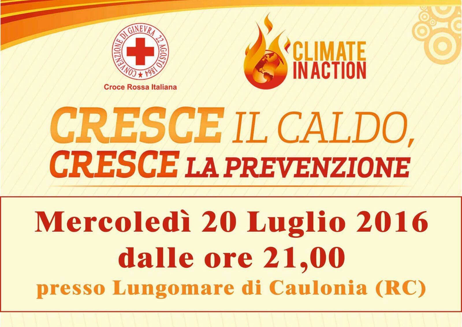 manifestazione croce rossa italiana caldo prevenzione