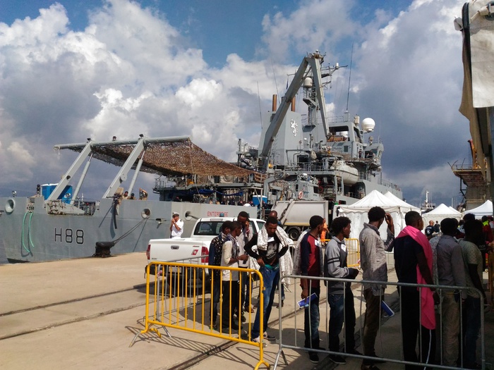 Sbarco 332 migranti a Reggio Calabria