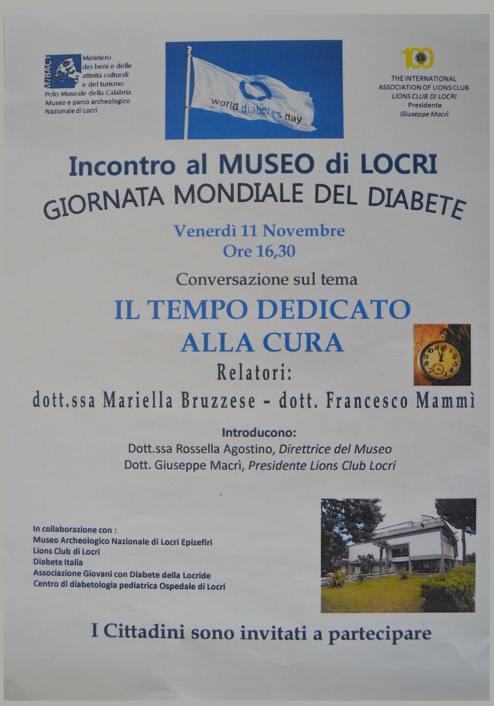 locandina museo locri diabete
