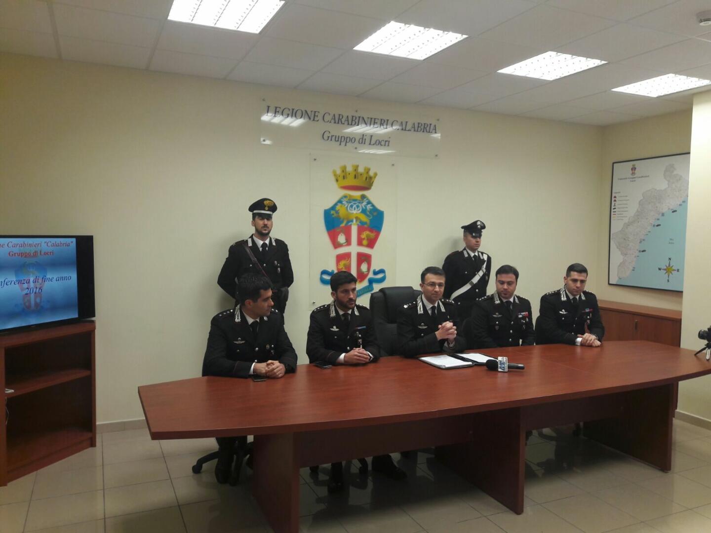 carabinieri locri conferenza fine anno 2016