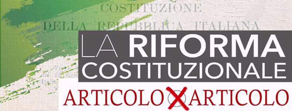 Locri: convegno “La Riforma Costituzionale articolo per articolo”