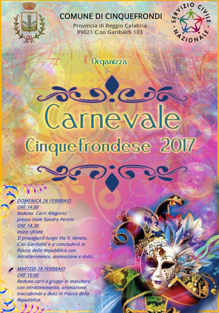 Dopo Quasi Dieci Anni Di Assenza Ritorna Il Carnevale Cinquefrondese 