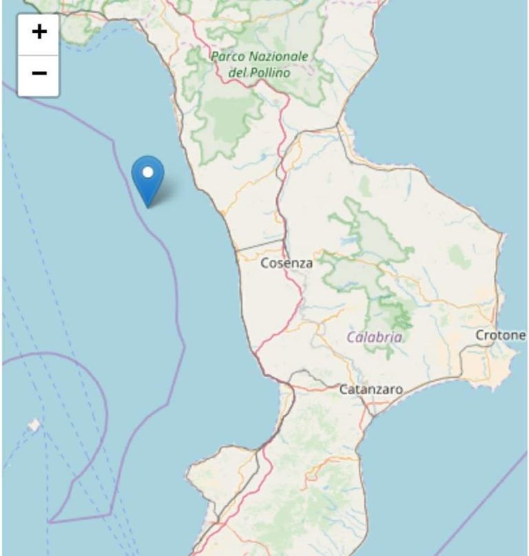 Trema La Terra In Calabria: Registrata Una Scossa Di Magnitudo 3.3 ...