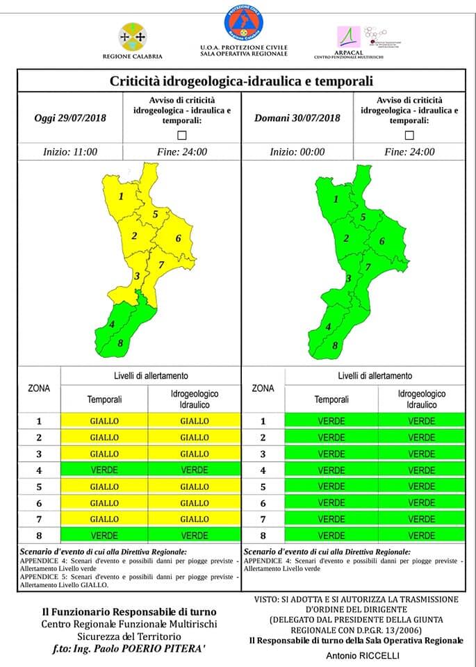 Maltempo, Diramata Allerta Meteo Per La Giornata Di Oggi - Ciavula