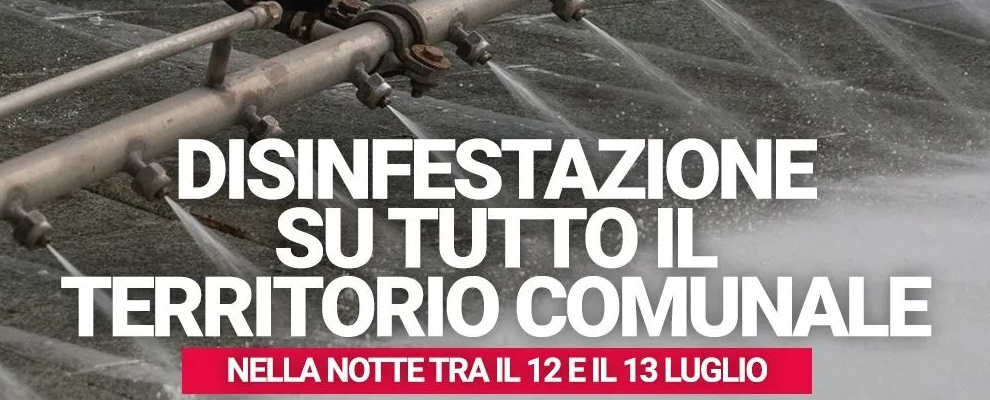 Martedì verrà effettuata la disinfestazione a Siderno