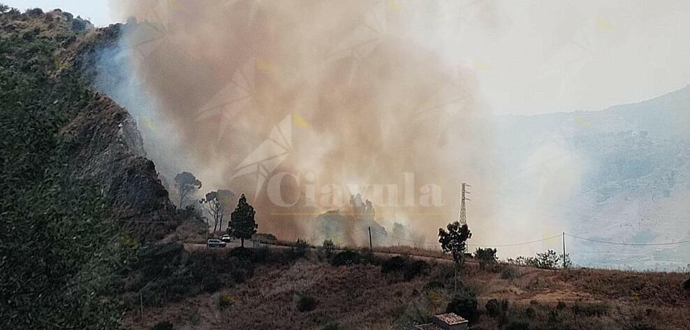 Incendio a Santa Domenica di Placanica