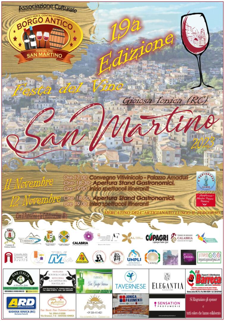 Festa Del Vino Di San Martino Gioiosa Ionica Ciavula