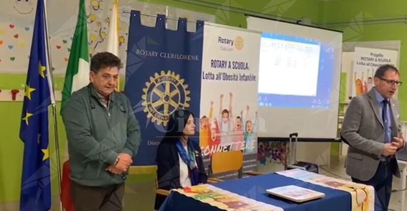 Il Rotary Club Florense di San Giovanni in Fiore e quello di Locri uniti nella lotta all’obesità infantile