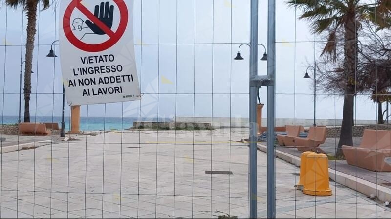 Amministrazione Cagliuso: “Lunedì ripartiranno i lavori del lungomare di Caulonia”