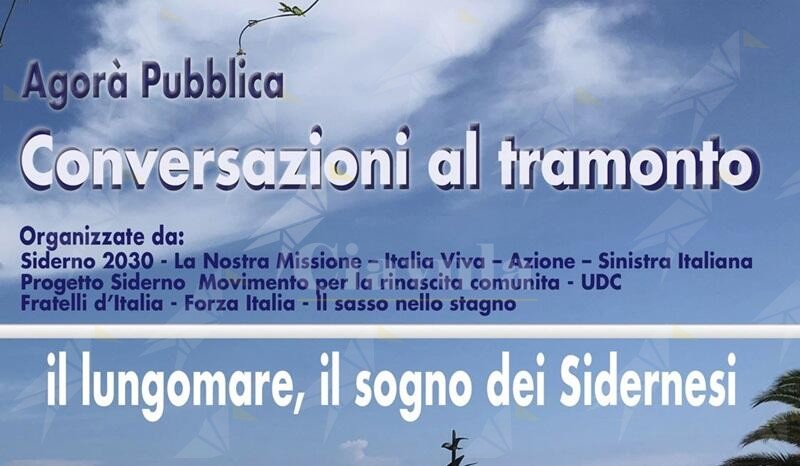 “Conversazioni al tramonto”, a Siderno un dibattito pubblico per il futuro del lungomare