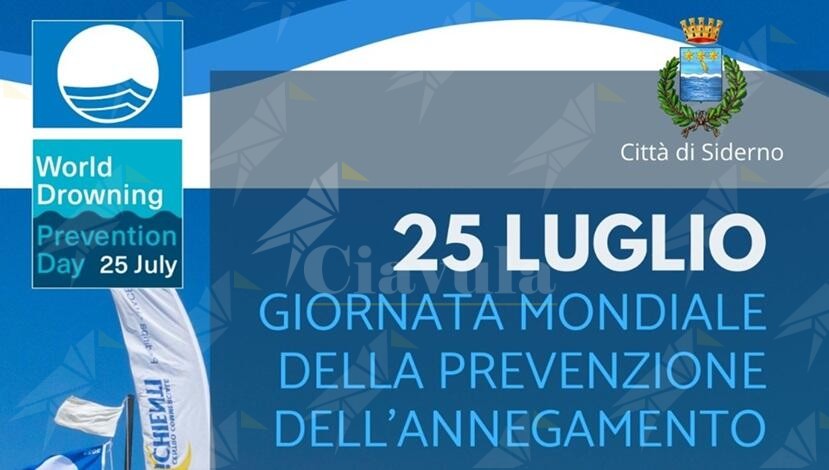 A Siderno un evento per la Giornata Mondiale della Prevenzione dell’annegamento