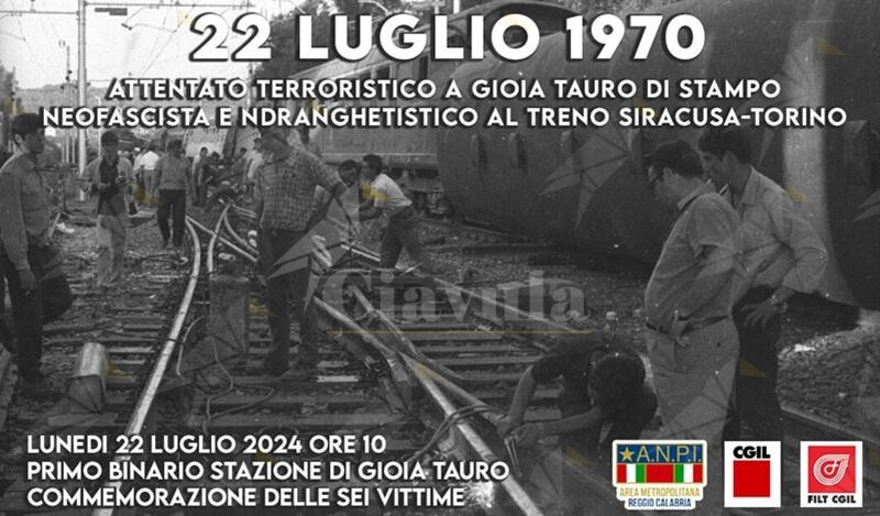 54 anni dalla strage di Gioia Tauro, ANPI e sindacati insieme per ricordare le vittime