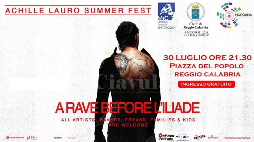 Tutto pronto a Reggio Calabria per il concerto di Achille Lauro