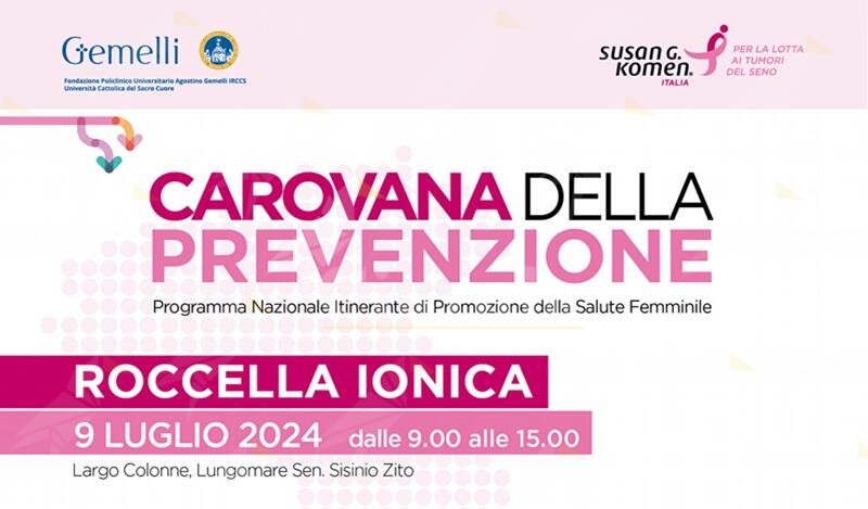 In arrivo a Roccella Jonica la “Carovana della prevenzione” contro il tumore al seno