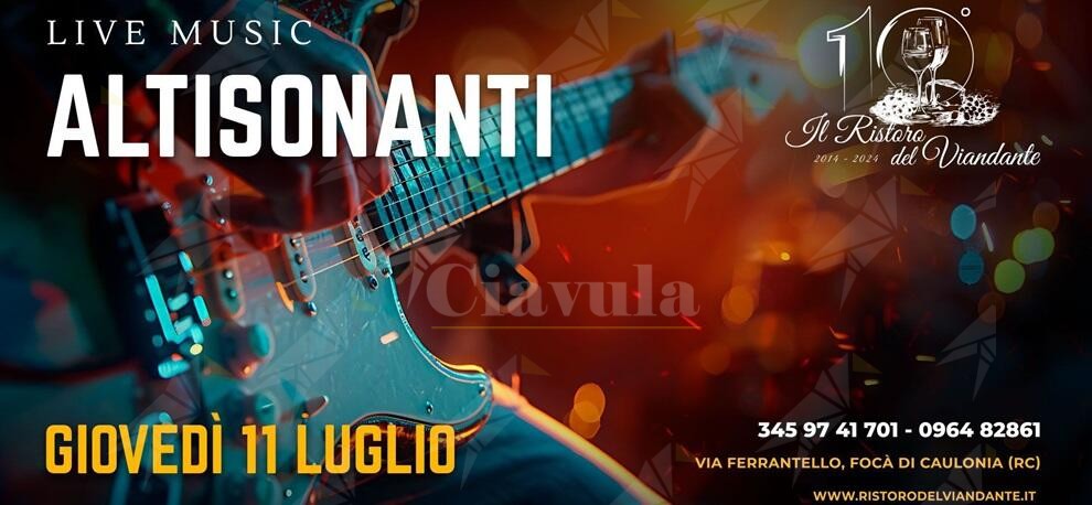 Questa sera al Ristoro del Viandante di Focà di Caulonia Live Music con gli “Altisonanti”