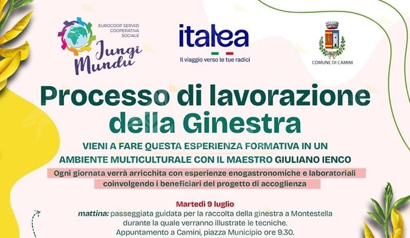 A Camini un laboratorio sulla lavorazione della ginestra