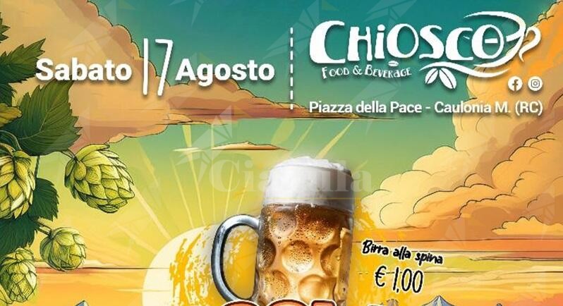 Torna la Festa della Birra al “Chiosco Food & Beverage” di Caulonia Marina