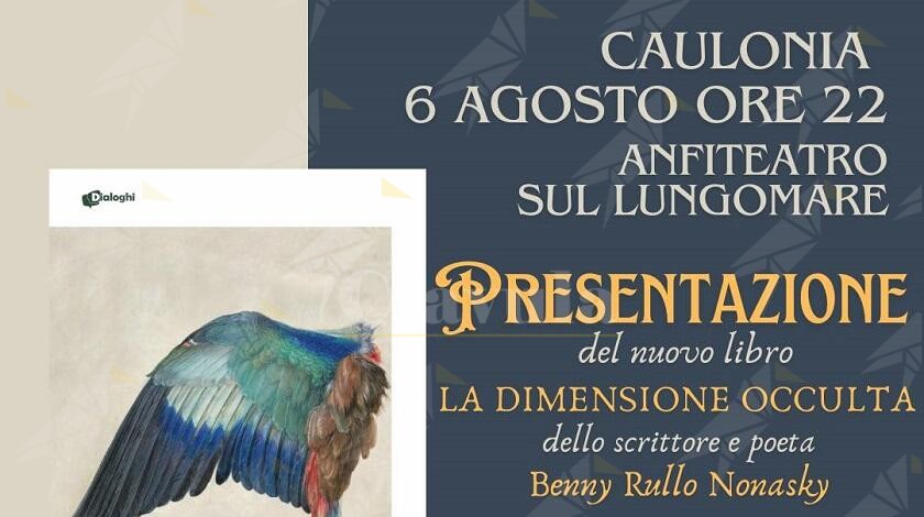 Questa sera sul lungomare di Caulonia la presentazione del libro di Benny Rullo Nonasky