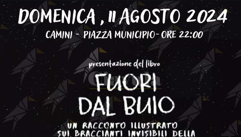 A Camini la presentazione del libro “Fuori dal buio” di Francesco Piobbichi