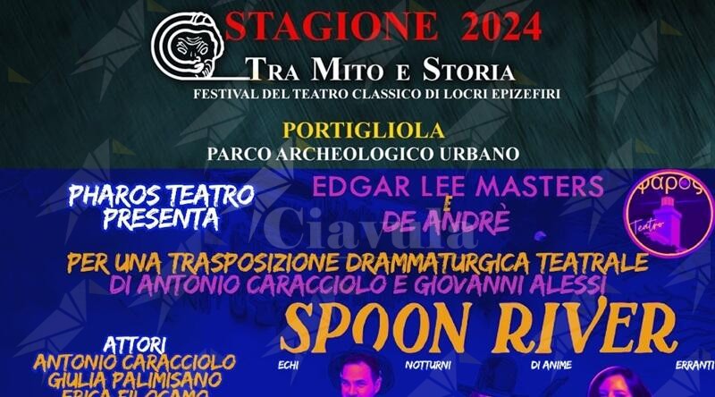 Al Festival del Teatro Classico Tra Mito e Storia di Portigliola “Spoon River – Echi notturni di anime erranti”