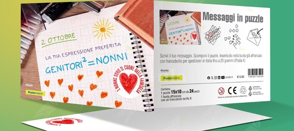 Poste Italiane, realizzate due cartoline filateliche per la festa dei nonni. Disponibili a Locri, Palmi e Reggio