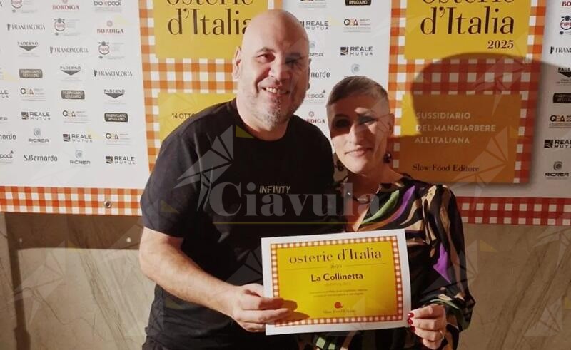 Il ristorante “La Collinetta” di Martone tra i migliori locali per Osterie d’Italia 2025