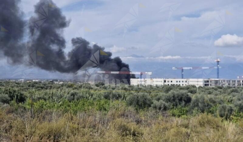 Incendio nel cantiere del nuovo ospedale della Sibaritide