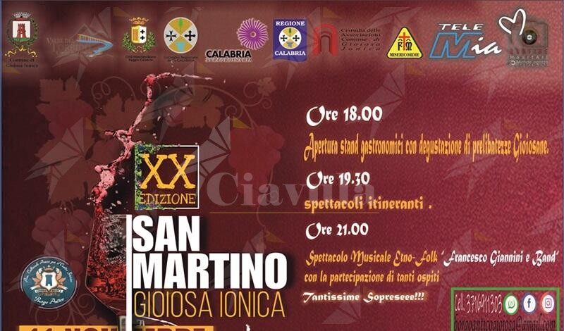 Torna anche quest’anno la Festa di San Martino a Gioiosa Ionica