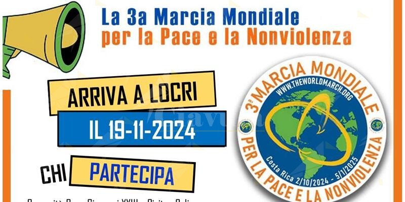 A Locri la Marcia Mondiale per la Pace e la Nonviolenza