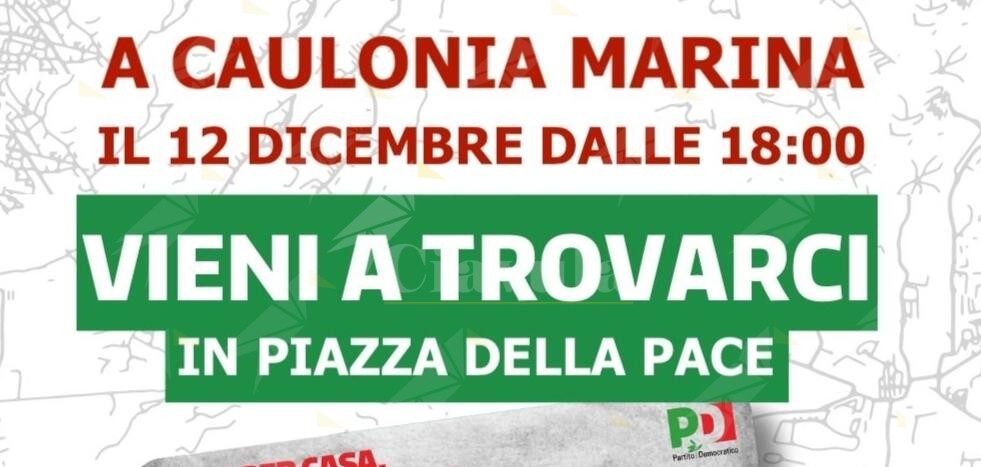 Il Circolo del PD di Caulonia stasera in piazza per la campagna di tesseramento