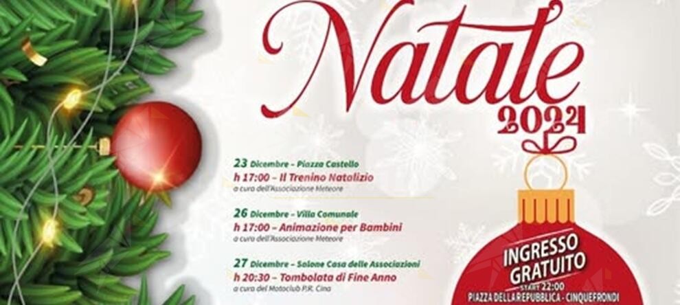 Natale a Cinquefrondi 2024: in concerto I Teppisti dei Sogni e Bigmama