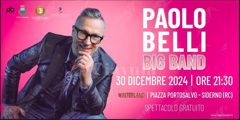 Il Winterland di Siderno si anima con la musica di Paolo Belli e della sua Big Band