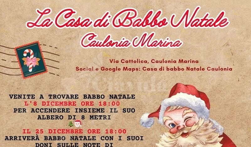 Torna anche quest’anno la “Casa di Babbo Natale” a Caulonia Marina