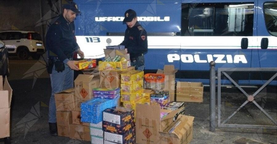 Sequestrati 300 kg di “botti illegali”, un arresto