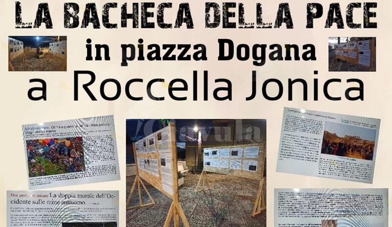 A Roccella arriva la “Bacheca della Pace”