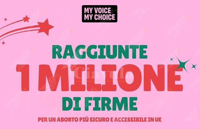 La campagna europea My Voice, My Choice per un aborto sicuro ha superato il milione di firme