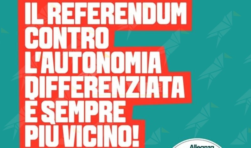 La cassazione da il via libera al referendum abrogativo sull’Autonomia Differenziata. La soddisfazione di Alleanza Verdi-Sinistra