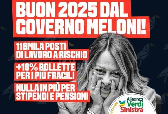 Fratoianni AVS: “Nel 2025 18% in più in bolletta per i più fragili, inflazione in crescita ma stipendi e pensioni fermi al palo”