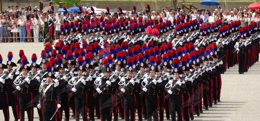 A Reggio la cerimonia di giuramento solenne degli allievi carabinieri