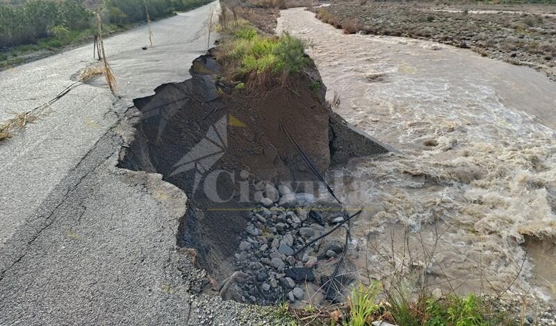 Maltempo a Caulonia: le immagini dei danni sulle strade per Ursini e San Nicola