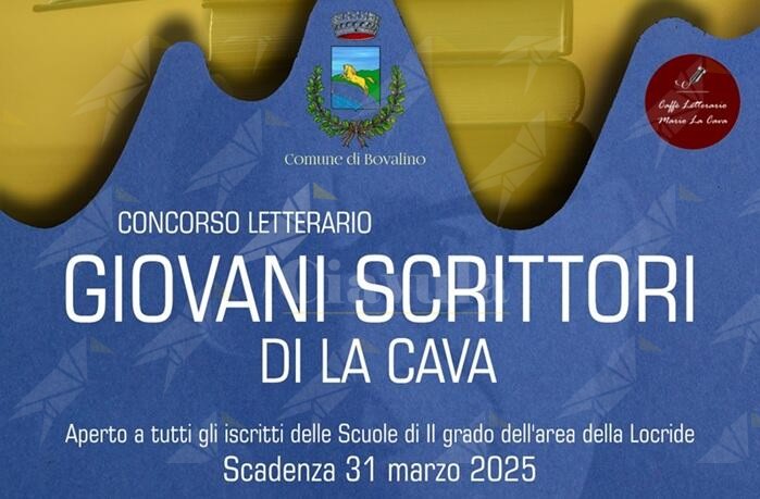 In arrivo il concorso letterario “Giovani scrittori di La Cava” rivolto agli studenti delle scuole superiori della Locride