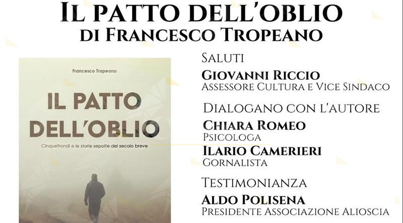 A Caulonia la presentazione del libro “Il Patto dell’oblio” di Francesco Tropeano