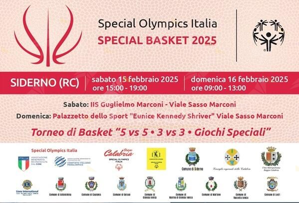 Siderno ospita la manifestazione sportiva “Special Basket 2025”