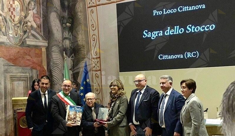 La Pro Loco di Cittanova ha ritirato al Senato il Marchio di Qualità EPLI per la Sagra dello Stocco