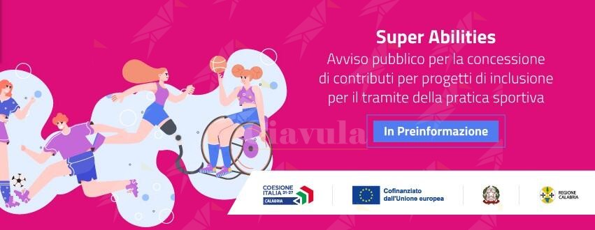 Contributi a favore della pratica sportiva per disabili. La Regione Calabria pubblica l’avviso “SuperAbilities”